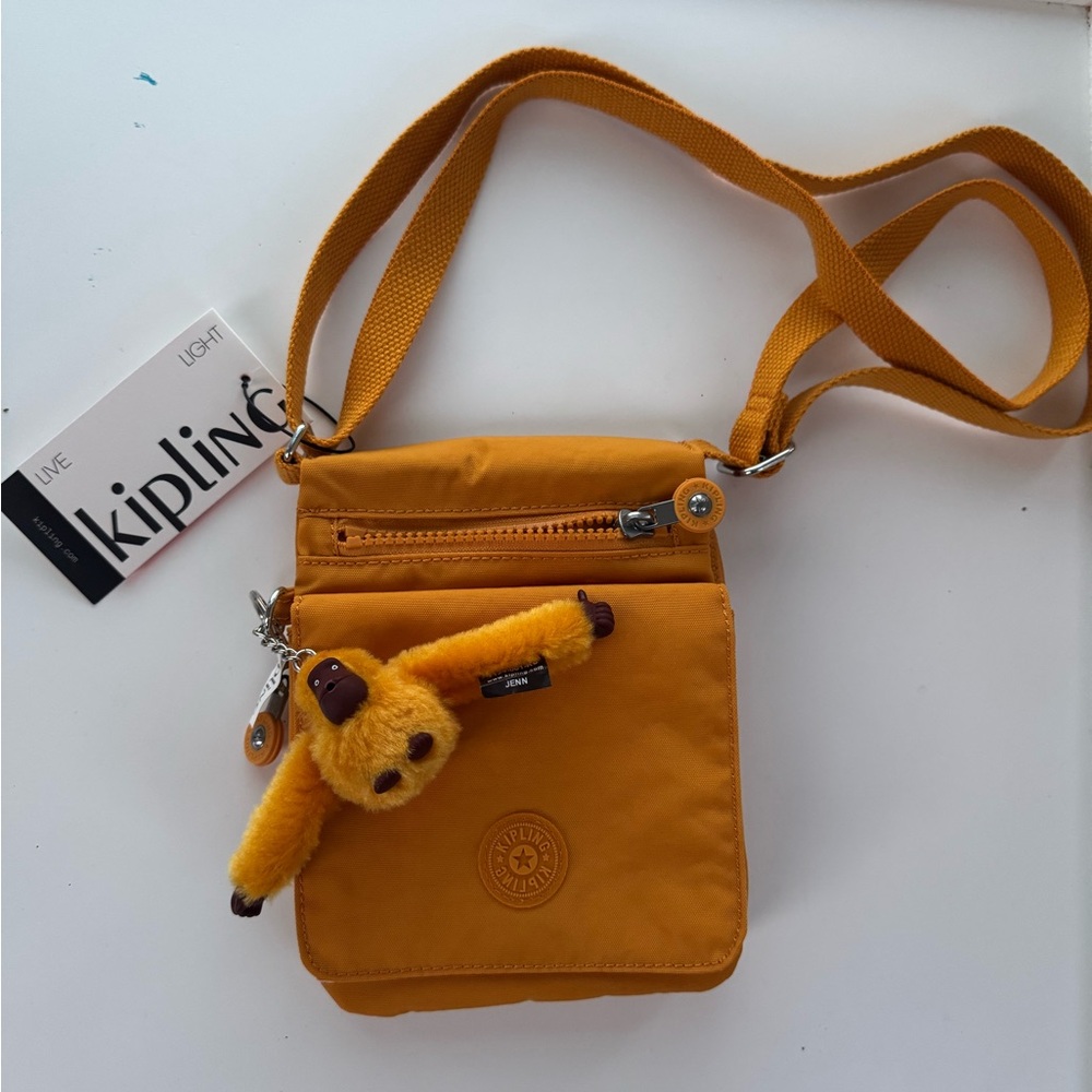 Kipling Mustard Crossbody Bag